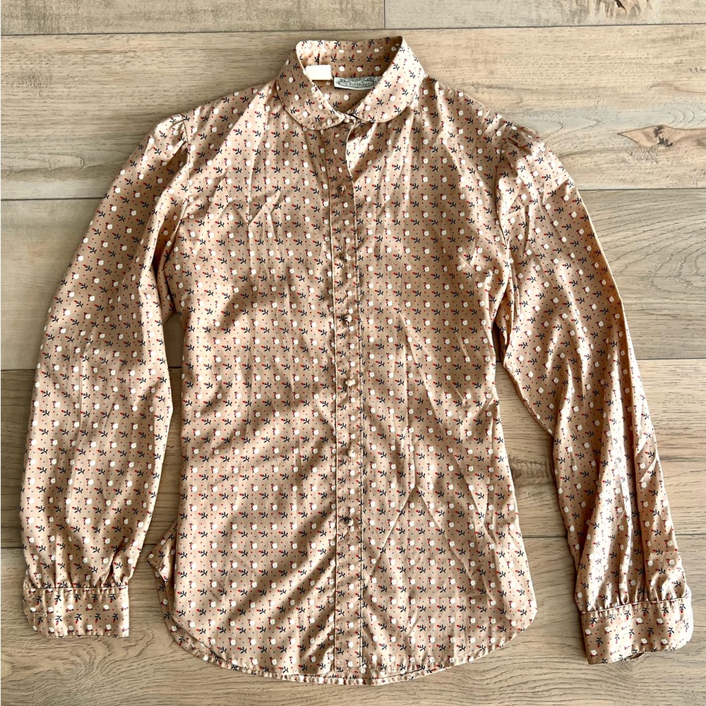 Vintage 70s/80s Ditzy Floral Button-Up